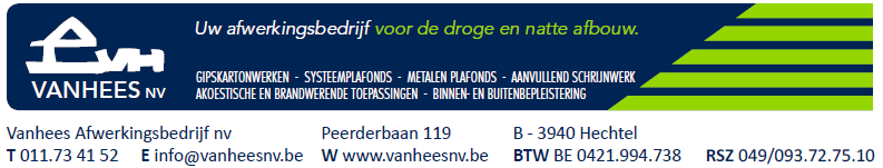 schrijnwerkers Antwerpen Vanhees Afwerkingsbedrijf nv